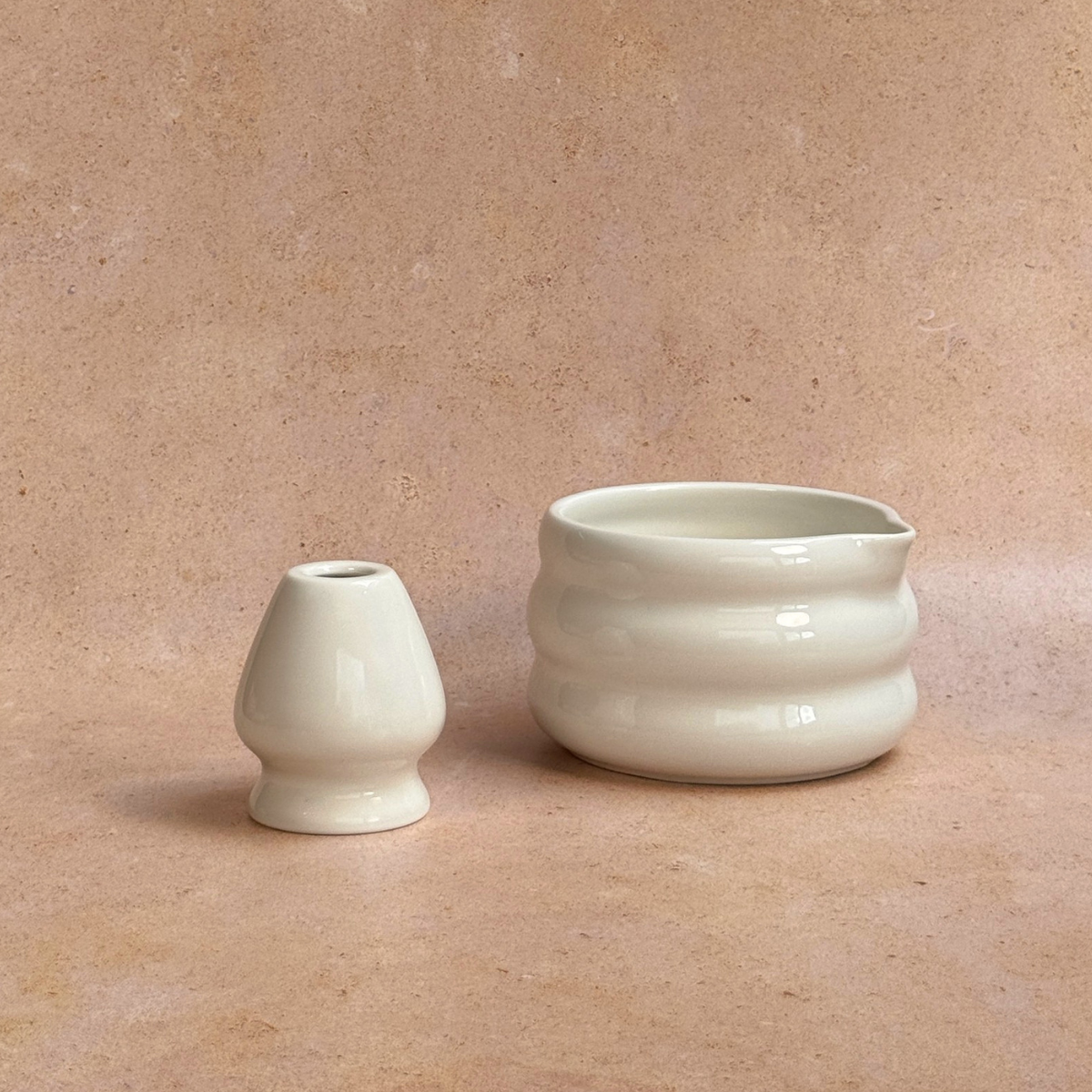 Bowl &amp; Whisk holder - Ivory