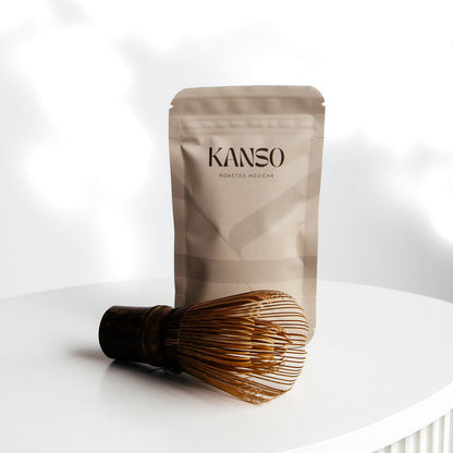 Hojicha Starterpack - 30 gram Hojicha + Bamboo Whisk